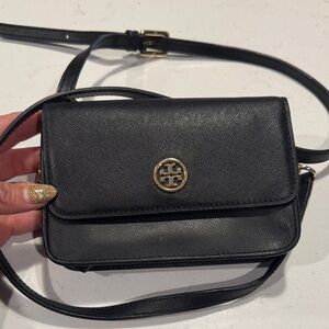 Black Leather Crossbody, Belt Bag